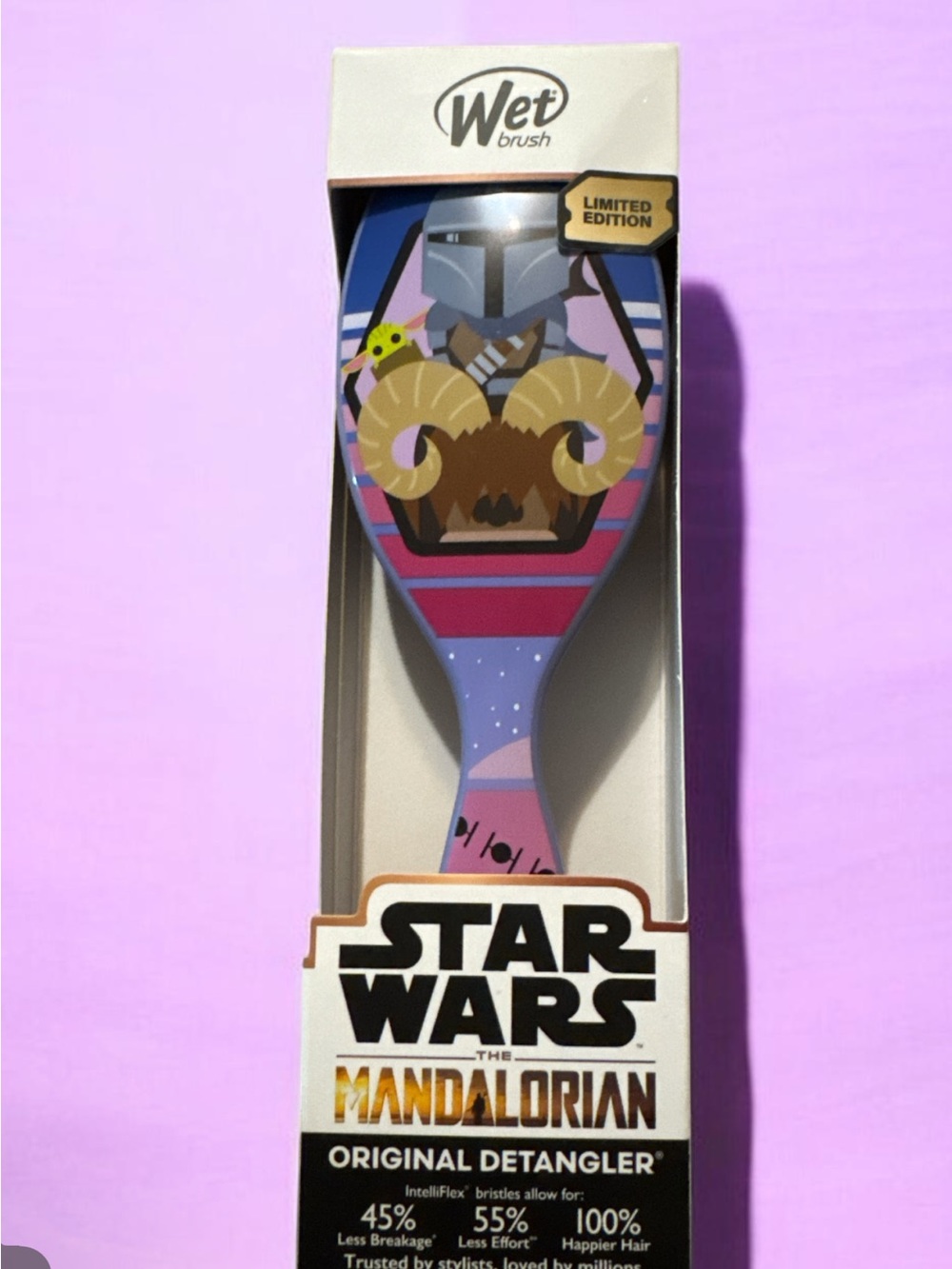 Star Wars hair brush in packaging
